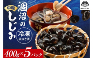 涸沼のプリップリ中粒冷凍しじみ（砂抜き済）400g×5P【国産 蜆 シジミ すなぬき クール オルニチン 小分け 味噌汁 栄養 貝汁 贈り物 ギフト 茨城県 水戸市】（BJ-7）