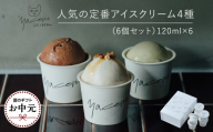 【お中元ギフト】人気の定番アイスクリーム４種（6個セット）