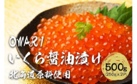 【父の日】いくら 醤油漬け 500g（250g×2P） 北海道 鮭卵 訳あり 化粧箱入 冷凍 尾張まるはち