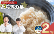 【定期便2回】お米 令和8年産 とちぎの星 玄米 2kg【2026年 先行予約】 | 栃木県共通返礼品 栃木県 矢板市