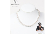 ＜Yumisienne＞ココバロックパールネックレス(サクラホワイト/ゴールド8mm42cm)【1734735】