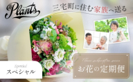 The Plants 花 フラワー ふるさと定期便 3回 お届け 三宅町に住む家族へ 花束 ギフト:スペシャル