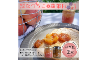DD-017_行橋産なつっこ使用【ゆくはしの桃味わいセット】　ゆくはしの桃と無花果2層ジャム＆ゆくはしの桃と香るアールグレイのジャム　各120g×2本