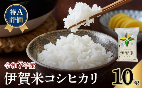 コシヒカリ 伊賀米 令和7年産 特A 10kg 精米 伊賀ふるさと農業協同組合 白米 お米 米 ごはん もっちり 産地直送 農家直 三重県 名張市 新米 美味しい おいしい 銘柄米 令和 炊き立て 食感 無農薬 有機 こだわり 旨い 甘い 伊賀 三重 2621942 - 三重県名張市