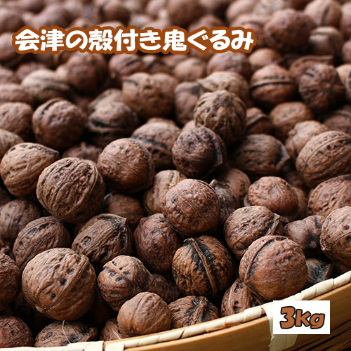 殻つき 会津の鬼ぐるみ３kg 2623429 - 福島県磐梯町