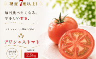 【糖度7度以上！】デリシャストマト 2.5kg とまと 野菜【delf048】
