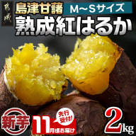 先行受付!【11月お届け】島津甘藷　熟成紅はるか 2kg(M～S)_LB-A7-001-2kg-11