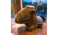 【ワンダーアキュート】特大ぬいぐるみ　画伯バージョン 【ふるさと納税 人気 おすすめ ランキング 馬 競馬 競走馬 引退馬 ワンダーアキュート ぬいぐるみ 特大ぬいぐるみ おもちゃ ぬい活 日高 北海道 平取町 送料無料】 BRTV207