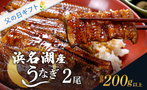 父の日ギフト 浜名湖産うなぎ 蒲焼 2尾 (100g以上×2本)山椒たれ付き 国産 うなぎセット 国産うなぎ 浜名湖うなぎ 海老仙 静岡 浜松市 2624735 - 静岡県浜松市