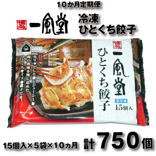 H062.【全10回定期便】博多一風堂ひとくち餃子（5セット） 2624854 - 福岡県新宮町