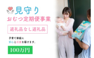 令和8年度見守りおむつ定期便事業【返礼品なし／100万円】｜子育て用品とともに安心と見守りを毎月お届けする事業にご支援を！ [0606]