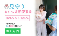 令和8年度見守りおむつ定期便事業【返礼品なし／300万円】｜子育て用品とともに安心と見守りを毎月お届けする事業にご支援を！ [0608]