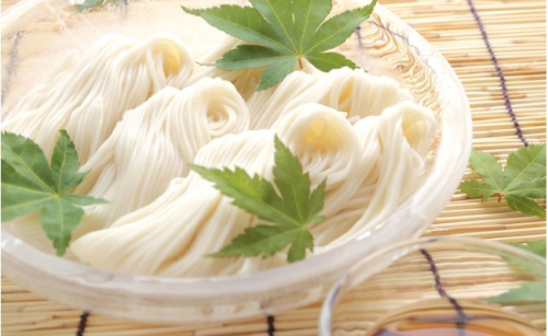 素麺三兄弟とひやむぎ [No.5735-0570] 2626458 - 岡山県瀬戸内市