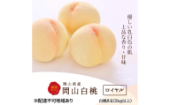 桃 2026年 先行予約 白桃 8玉（2kg以上） 等級：ロイヤル 化粧箱入り もも モモ 岡山県産 国産 フルーツ 果物 セット ギフト  [No.5735-2002]