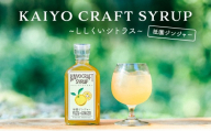 KAIYO CRAFT SYRUP ～ししくいシトラス～ 祇園ジンジャー 手作り 有機シュガー 添加物不使用