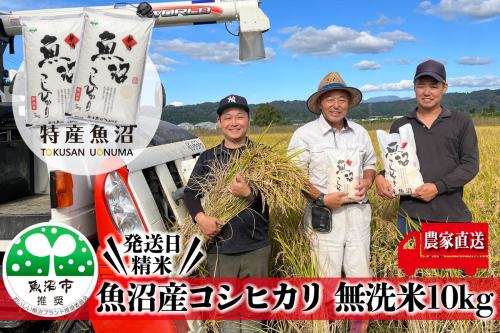 令和8年産 農家直送！ 魚沼産 コシヒカリ 無洗米 10kg ( 5kg × 2個 )（ 米 魚沼産コシヒカリ こしひかり お米 こめ コメ 魚沼産コシヒカリ 魚沼 新潟 おこめ 白米 ）  2627052 - 新潟県魚沼市