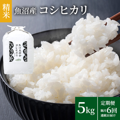 米農家自慢の魚沼産コシヒカリ(精米)5kg×1袋 隔月 全6回お届け ( 米 お米 こめ コメ おこめ 白米 こしひかり 6ヶ月 30kg お楽しみ ) 新潟県  2627255 - 新潟県魚沼市