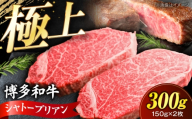博多和牛 シャトーブリアン 150g×2枚 (計300g)[豊前市][肉のくまもと屋] [VFD035] ステーキ シャトーブリアン ヒレ ひれ 希少部位 しゃとーぶりあん 肉 和牛 シャトーブリアン 牛肉 赤身 ブランド牛 ステーキ ヒレ 福岡県産 和牛 国産 ヒレ ひれ 焼肉 ステーキ 和牛 国産