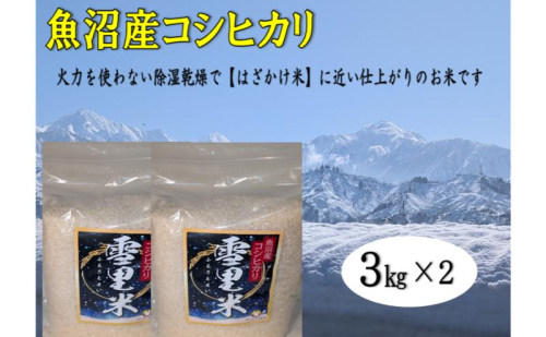 令和8年産 生産者直送！魚沼産コシヒカリ 雪里米（ふるさとまい）6kg（3kg×2） お米 新潟県産  2627552 - 新潟県魚沼市