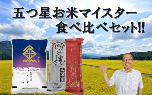 令和7年産 魚沼産 コシヒカリ・魚沼新之助 食べ比べセット お米 新潟県産 2627582 - 新潟県魚沼市