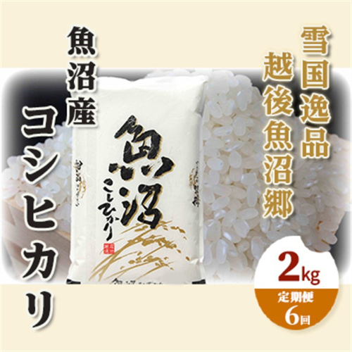 【定期便：雪国逸品 精米2kg×6ヶ月】越後魚沼郷 魚沼産コシヒカリ お米 人 自然調和 ミネラル 奇跡 自然環境 努カ 香り つや 粘り 極上  2627641 - 新潟県魚沼市
