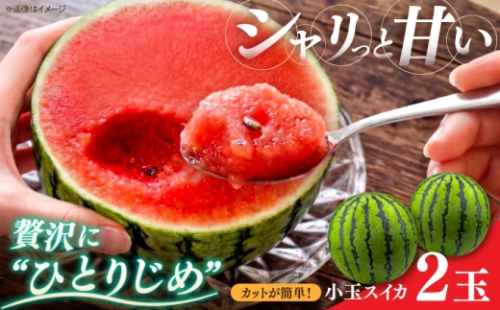 小玉で切りやすい！スイカ ひとりじめ 2玉 吉野ヶ里町 / MEISHO FARM [FDZ010] 2628798 - 佐賀県吉野ヶ里町