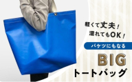 【アップルサイクルバック】軽くて丈夫！濡れてもOK！バケツにもなるBIGトートバッグ  鞄 カバン バッグ トートバッグ 軽量 レジャー アウトドア マリンスポーツ 防水 ターポリン 一点もの 神奈川県 綾瀬市