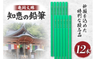 文具 亀岡文殊 知恵の鉛筆 12本 [大聖寺 山形県 高畠町 tk06bkg200002] 鉛筆 えんぴつ 六角 六角鉛筆 文房具 願掛け 祈願 合格祈願