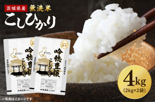 【選べる内容量】 ＜令和7年産＞ 無洗米 こしひかり 4kg タピオカ精米 コシヒカリ こしひかり 米 ごはん コメ お米 白米 精米 精米済み 国産 茨城県産 2630821 - 茨城県大洗町