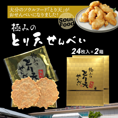 極みのとり天せんべい 24枚入り×2箱 _2736R 2630964 - 大分県国東市