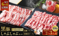 【選べる定期便（6回・毎月・黒豚バラ・肩ロース）】黒豚・黒牛しゃぶしゃぶ専門店SATSUMAの黒豚しゃぶしゃぶセット（2～3人前） 黒豚 しゃぶしゃぶ 豚肉 鹿児島 しゃぶしゃぶ肉 豚バラ 肩ロース IS-006-3