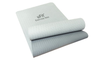 uFit Exercise Mat　183×61cm【グレー】 【エクササイズ マット グリップ力 ズレにくい クッション性 運動 筋トレ ヨガ】