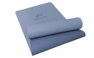 uFit Exercise Mat　183×61cm【ダスティブルー】 【エクササイズ マット グリップ力 ズレにくい クッション性 運動 筋トレ ヨガ】