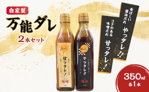 自家製万能ダレ2本セット 「甘っタレ！」（味噌）・「やっタレ！！」（醤油） 2632147 - 群馬県東吾妻町