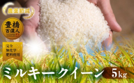 [1回お届け]令和7年産 ミルキークイーン 5kg 白米 ブランド米 ミルキー ミルキークイーン お米 こめ 米 ※ コメ ご飯 生活必需品 日用品 人気 美味しい 取り寄せ 送料無料 愛知県 豊橋市
