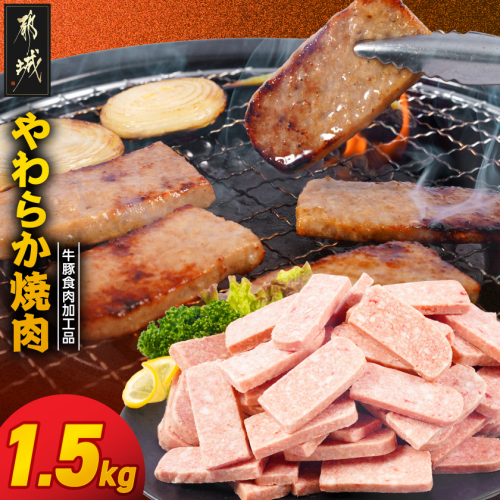 やわらか焼肉1.5kg【牛豚食肉加工品(成型肉)】_11-36-003-1500g 2633670 - 宮崎県都城市