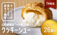 ≪2026年7月発送≫ 訳あり クッキーシュークリーム 26個 ご家庭用 お菓子 洋菓子 小分け スイーツ F2Y-6398