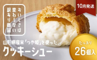 ≪2026年10月発送≫ 訳あり クッキーシュークリーム 26個 ご家庭用 お菓子 洋菓子 小分け スイーツ F2Y-6401