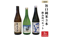 上越市 日本酒 旨口 純米酒 3本 飲み比べ セット 雪中梅 越乃雪月花 かたふね 新潟 新潟県 上越 地酒 セット お酒送料無料
