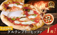 ピザ 1種 1枚 グルテンフリー 冷凍ピザ マルゲリータ 水牛 モッツァレラチーズ 冷凍 ピッツァ 石窯 ピザ生地 小麦粉不使用 本格 イタリアン PIZZERIA ICARO ミシュラン 返礼品 寄付 記念日 誕生日 プレゼント ギフト なら 奈良市 奈良県