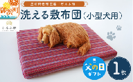 【父の日ギフトに《 6月19～21日にお届けします！ 》 】向井ふとん店の市木木綿洗える敷布団（小型犬用）【敷布団 犬用 小型犬用 洗える 伝統工芸品 工芸品 市木木綿 三重県 御浜町】