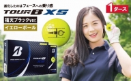 K18-55 「福天ブラック」ゴルフボール(TOUR B XS・イエロー) 1ダース 2022年モデル