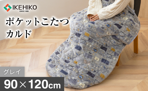 イケヒコオリジナルポケットこたつカルド90×120cmグレイ おすすめ 福岡県 大木町 AA378 2636470 - 福岡県大木町