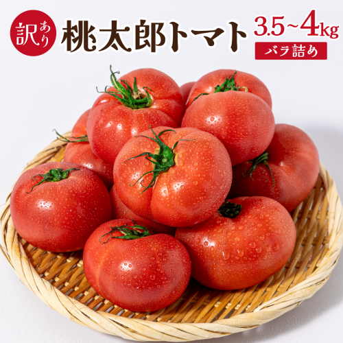 桃太郎トマト［規格外］　3.5kg～4kg　バラ詰め 2637051 - 岡山県鏡野町