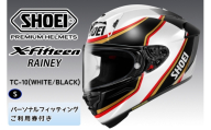 SHOEIヘルメット【X-Fifteen RAINEY (WHITE／BLACK)】S フィッティングチケット付き｜エックスフィフティーン レイニー フルフェイス バイク ツーリング ショウエイ [2174]