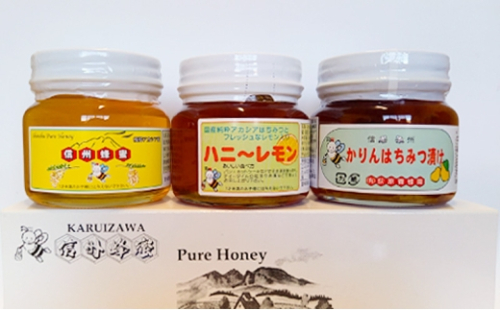 信州蜂蜜漬け　詰め合わせセット　はちみつ ハチミツ ハニー[№5328-0401] 2638978 - 長野県軽井沢町