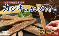 与那国島産 カジキのカンダイイユ（70g）×5個 G016 │沖縄県 与那国町 与那国島 カジキ 魚 干物 乾物 カンダイイユ おつまみ 酒のお供 旅のお供 おやつ 珍味
