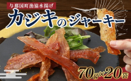 与那国島産 カジキのジャーキー（70g）×20個 G013 │沖縄県 与那国町 与那国島 カジキ 魚 ジャーキー フィッシュジャーキー おつまみ 酒のお供 旅のお供 おやつ 珍味