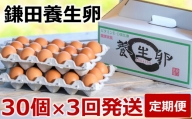 【定期便】鎌田養生卵 30個 ×3ヵ月
