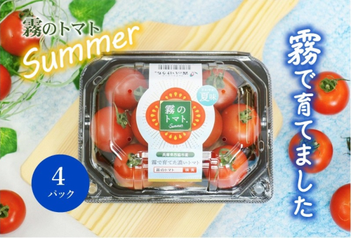 【霧で育てた濃厚な味】霧のトマトSummer 200ｇ×4パック（06-51） 2639818 - 兵庫県西脇市